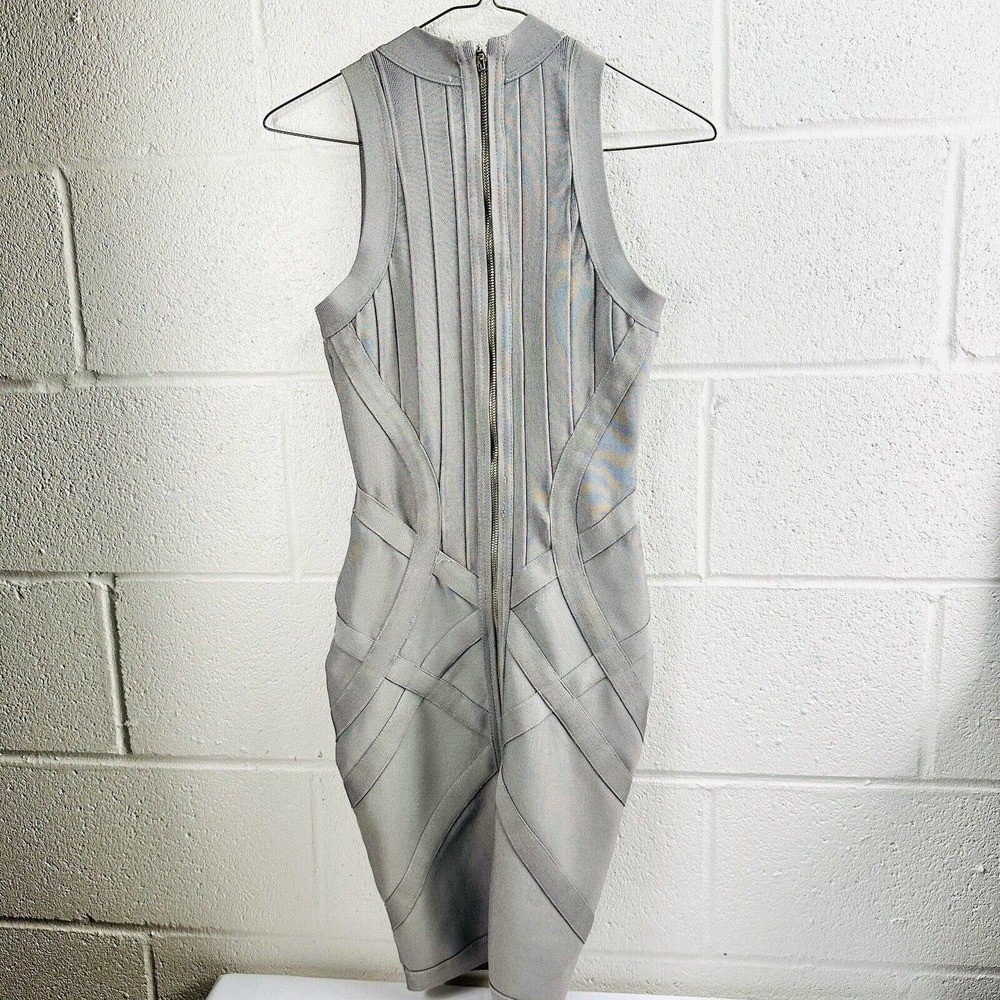 mistress rocks Los Angeles Elastic Dress, Grey, Size S